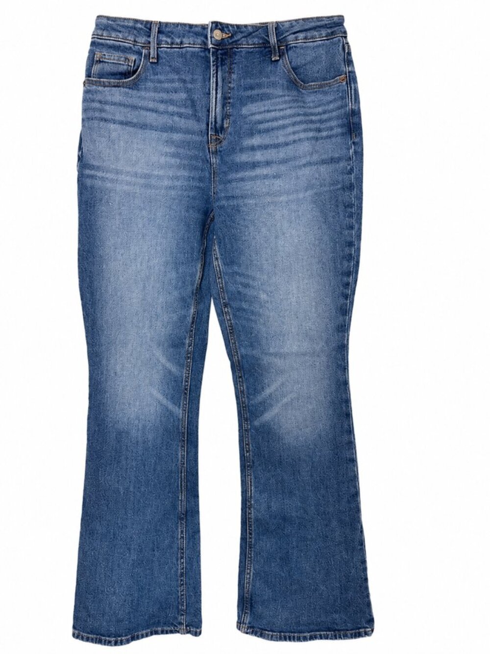 Old Navy Womens Size 12 Extra High-Rise Flare Jeans Secret-Smooth Medium Wash